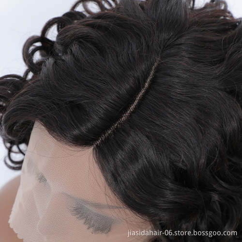 Vendors T Lace Frontal Curly Wave Bob Wig 10 Inch Virgin Cuticle Aligned Hair Human Hair Wigs for Black Woman
